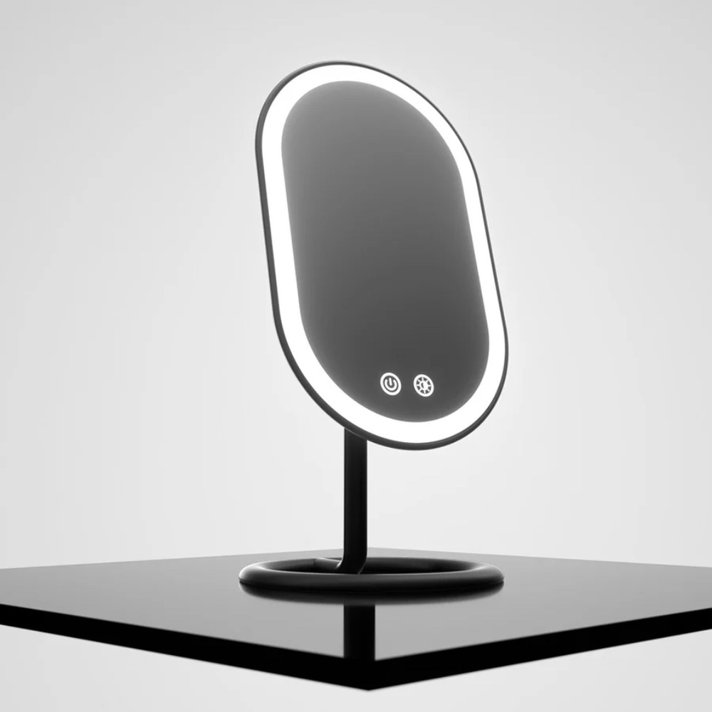 New Factory Sealed Vera Lighted Vanity Mirror (Black) NIB Box - Picture 8 of 12